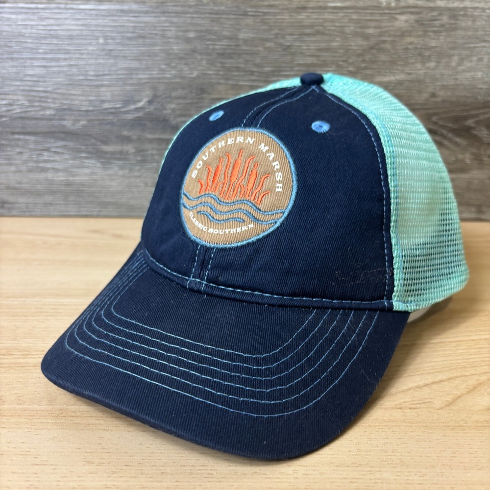 Southern Marsh Hat Cap Strap Back Blue Outdoors Adjustable‎